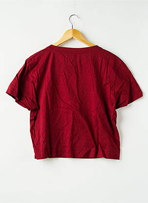 Tricou serigrafie mâneci scurte roșu TOMMY HILFIGER X GIGI HADID femeie