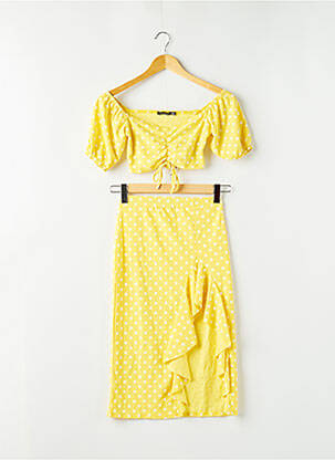 Set fustă galben BOOHOO femeie