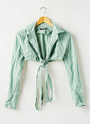 Top mâneci lungi verde BOOHOO femeie
