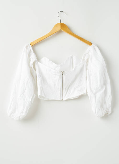 Top alb NA-KD femeie