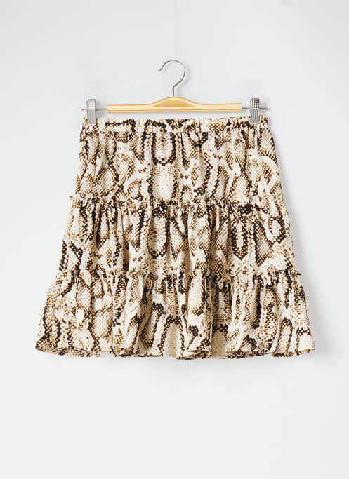 Fustă scurtă bej SANS MARQUE femeie