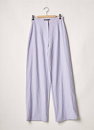 Pantalon larg țesătură crep talie înaltă violet NASTY GAL femeie