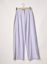 Pantalon larg țesătură crep talie înaltă violet NASTY GAL femme