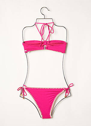 Costum de baie din două piese elasticitate top sutien modelat roz BANANA MOON femeie