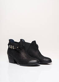 Botine/ghete țesătură satinată toc plat până la 3 cm negru SCHMOOVE femme