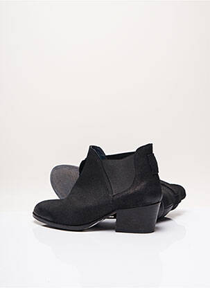 Botine/ghete țesătură satinată toc plat până la 3 cm negru SCHMOOVE femeie