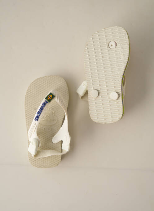 Șlapi alb HAVAIANAS copil