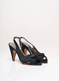 Sandale/pantofi decupați toc cui. toc de 7 la 9 cm negru ASH femeie