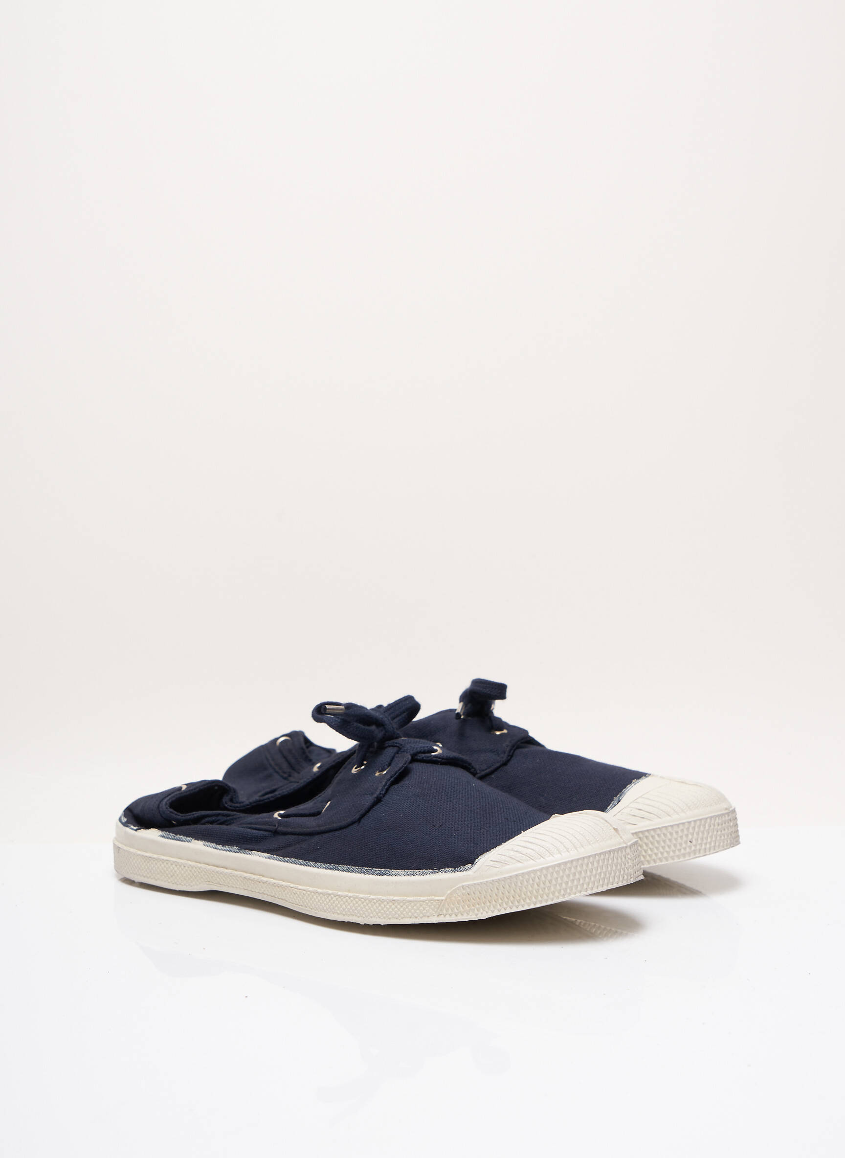Adidași vârf rotund toc plat până la 3 cm albastru BENSIMON femeie