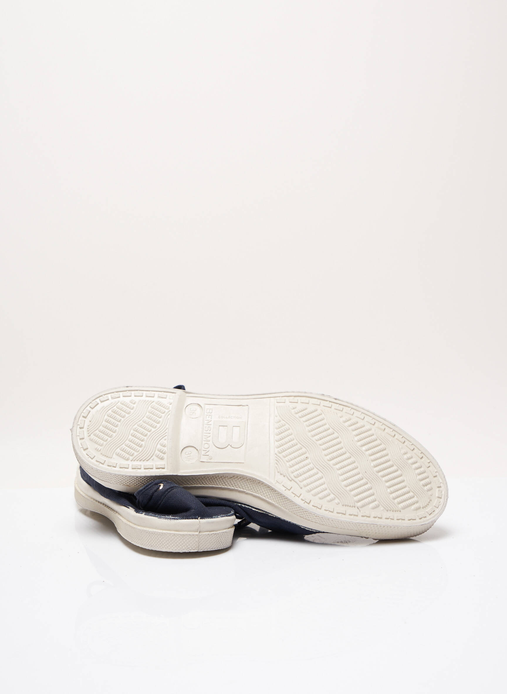 Adidași vârf rotund toc plat până la 3 cm albastru BENSIMON femeie
