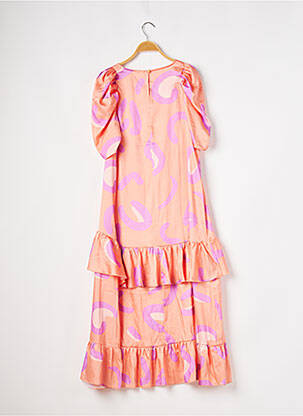 Rochie de maternitate guler rotund portocalie BLUME STUDIO femeie