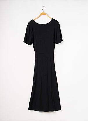 Rochie midi mâneci scurte mâneci scurte negru LES LUNES femeie