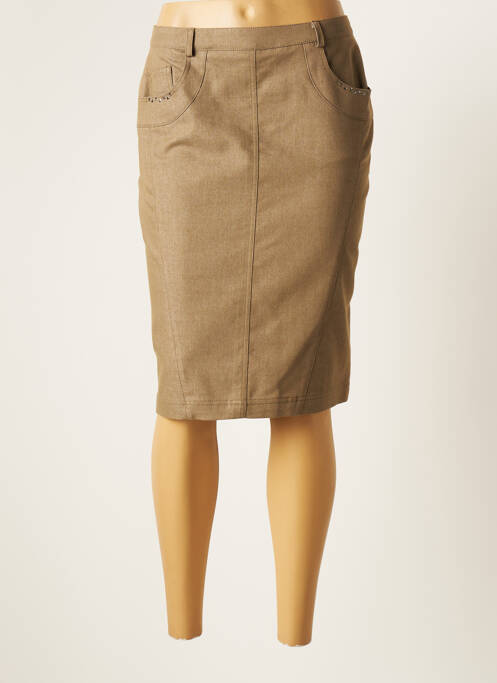 Fustă midi maro PAUPORTÉ femeie