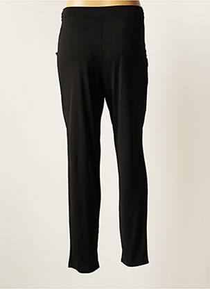Pantalon slim țesătură poplin mărime normală negru COTTONADE femeie