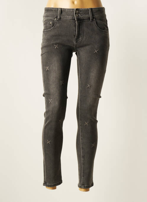Blugi cu croială slim gri TOXIK3 femeie