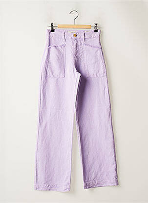 Pantalon drept violet HAPPY femeie