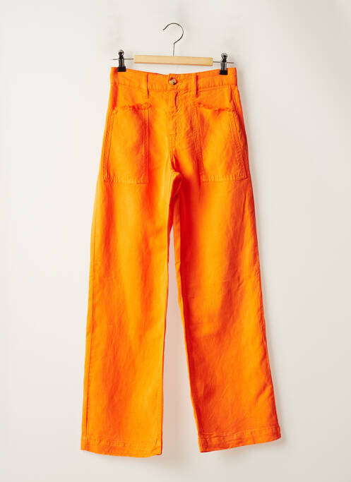 Pantalon drept portocaliu HAPPY femeie