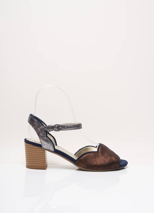 Sandale/Pantofi decupați maro SWEET femeie