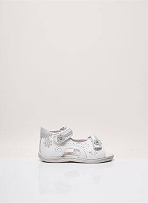 Sandale/Pantofi decupați alb NOËL fată