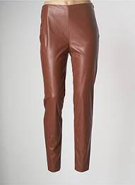 Pantalon slim subțire talie înaltă maro PIER ANTONIO GASPARI femme
