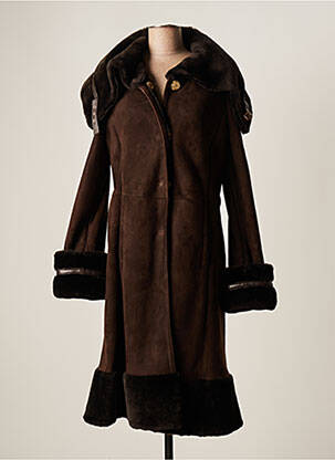 Palton lung maro ESCADA femeie