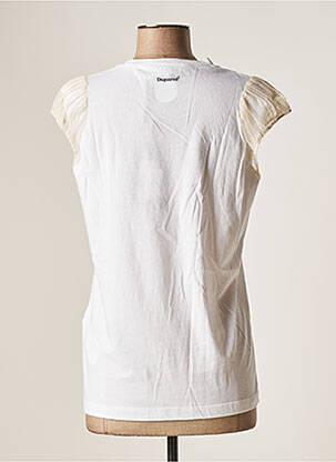 Tricou croială dreaptă mâneci scurte alb DSQUARED2 femeie