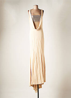 Rochie lungă bej JIKI femeie