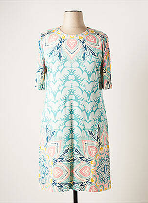 Rochie midi imprimeu fantezie mâneci scurte albastru ETRO  femeie