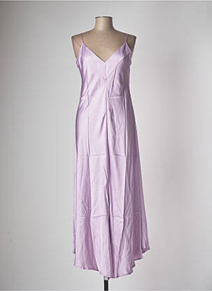 Rochie lungă croială fluidă bretele subțiri violet HANAMI D'OR femeie