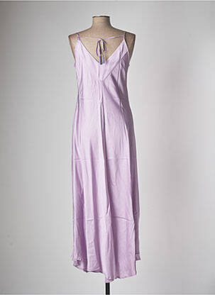 Rochie lungă croială fluidă bretele subțiri violet HANAMI D'OR femeie