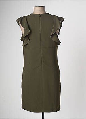 Rochie midi închidere cu fermoar la spate mâneci scurte verde DSQUARED2 femeie
