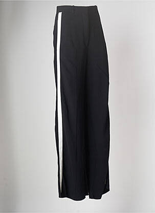 Pantalon larg talie cu cleme talie înaltă negru BURBERRY femeie