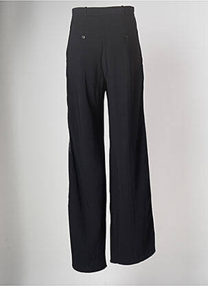 Pantalon larg talie cu cleme talie înaltă negru BURBERRY femeie