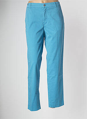 Pantalon chino țesătură poplin mărime normală albastru ATELIER NOTIFY femeie