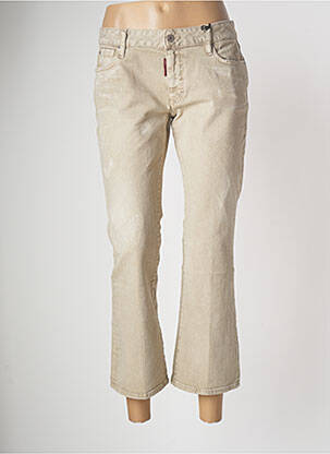 Blugi bootcut selecție denim talie joasă bej DSQUARED2 femeie