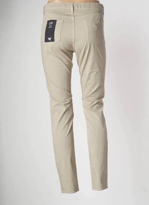 Pantalon slim bej EMPORIO ARMANI femeie