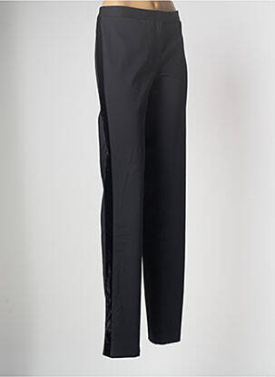 Pantalon chino broderie galoni laterali mărime normală negru RED VALENTINO femeie