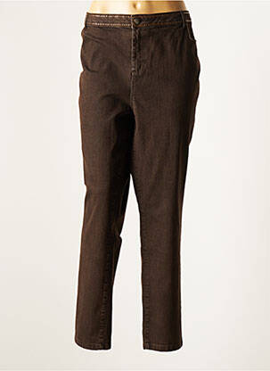 Blugi cu croială slim maro FUEGO WOMAN femeie