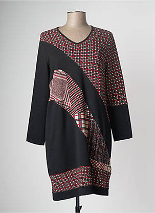 Rochie midi mâneci lungi mâneci lungi negru GUY DUBOUIS femeie