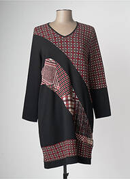 Rochie midi mâneci lungi mâneci lungi negru GUY DUBOUIS femme