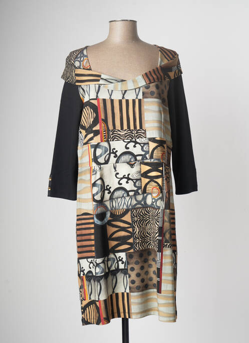 Rochie midi bej DOLCEZZA femeie