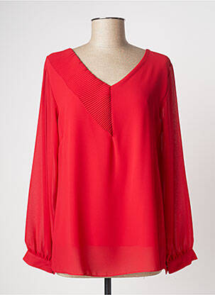 Bluză roșu COULEURS DU TEMPS femeie