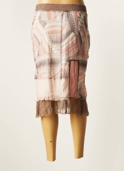 Fustă midi maro GUY DUBOUIS femeie