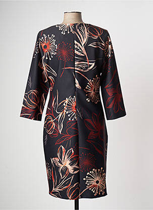 Rochie midi mâneci 3/4 mâneci 3/4 negru COULEURS DU TEMPS femeie