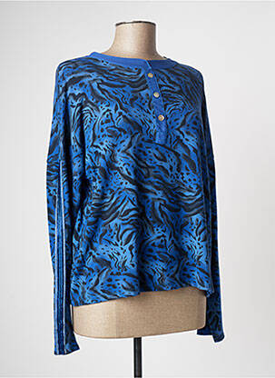 Pulover albastru COULEURS DU TEMPS femeie