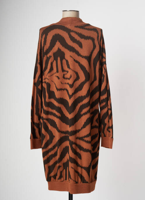 Rochie pulover maro COULEURS DU TEMPS femeie