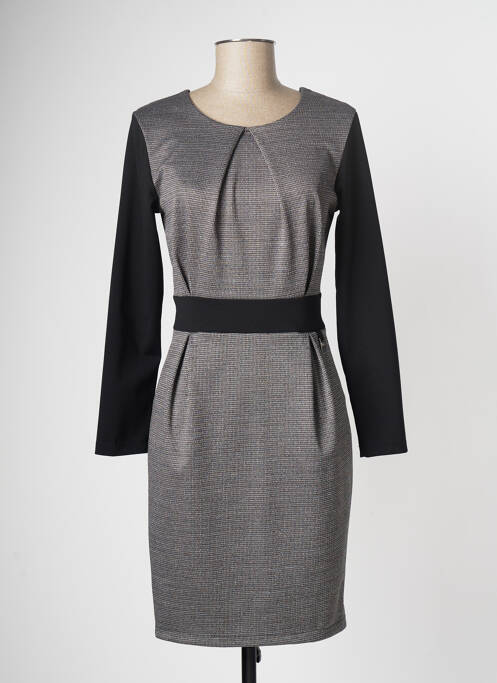 Rochie midi negru COULEURS DU TEMPS femeie