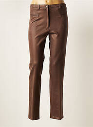 Pantalon drept elasticitate mărime normală maro IMPULSION femme