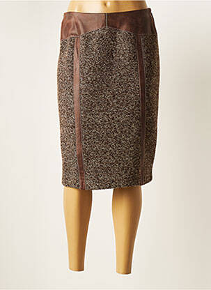 Fustă midi maro GUY DUBOUIS femeie