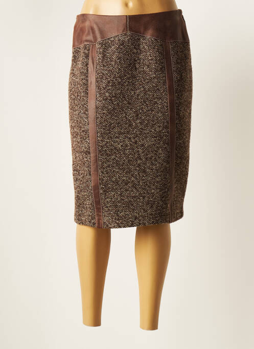 Fustă midi maro GUY DUBOUIS femeie